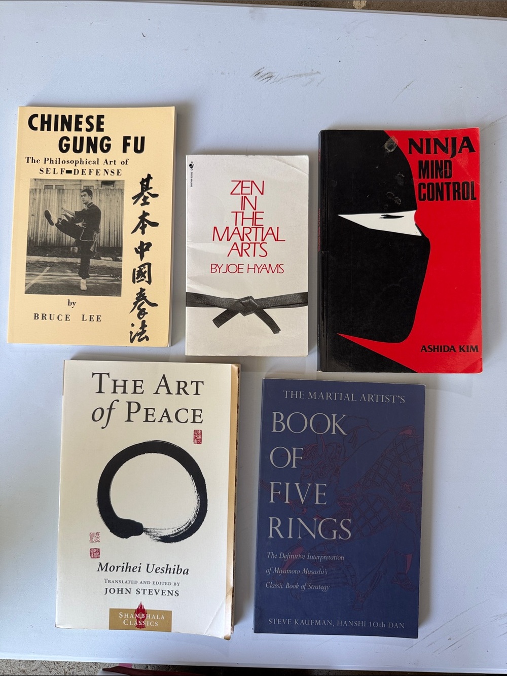Collection of five martial arts books